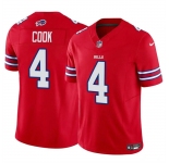 Men's Buffalo Bills #4 James Cook Red 2023 F.U.S.E. Vapor Untouchable Limited Football Stitched Jersey