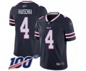 Men's Buffalo Bills #4 Stephen Hauschka Limited Navy Blue Inverted Legend 100th Season Football Jersey