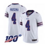 Men's Buffalo Bills #4 Stephen Hauschka White Vapor Untouchable Limited Player 100th Season Football Jersey