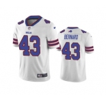 Men's Buffalo Bills #43 Terrel Bernard White Vapor Untouchable Limited Stitched Jersey