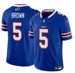 Men's Buffalo Bills #5 Anthony Brown Blue 2024 F.U.S.E. Vapor Untouchable Limited Football Stitched Jersey