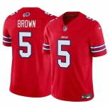 Men's Buffalo Bills #5 Anthony Brown Red 2024 F.U.S.E. Vapor Untouchable Limited Football Stitched Jersey