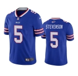 Men's Buffalo Bills #5 Marquez Stevenson Royal Vapor Untouchable Limited Stitched Jersey