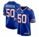 Men's Buffalo Bills #50 Gregory Rousseau Nike Royal 2021 NFL Draft First Round Pick Vapor Untouchable Limited