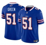 Men's Buffalo Bills #51 Kendrick Green Blue 2025 F.U.S.E. Vapor Untouchable Limited Football Stitched Jersey