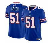 Men's Buffalo Bills #51 Kendrick Green Blue 2025 F.U.S.E. Vapor Untouchable Limited Football Stitched Jersey