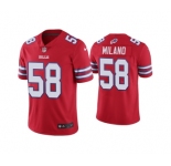 Men's Buffalo Bills #58 Matt Milano 2022 Red Vapor Untouchable Limited Stitched Jersey
