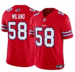 Men's Buffalo Bills #58 Matt Milano Red 2024 F.U.S.E. Vapor Untouchable Limited Stitched Football Jersey