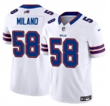 Men's Buffalo Bills #58 Matt Milano White 2024 F.U.S.E. Vapor Untouchable Limited Stitched Football Jersey