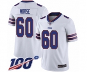 Men's Buffalo Bills #60 Mitch Morse White Vapor Untouchable Limited Player 100th Season Football Jersey