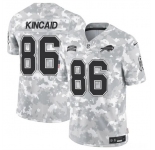 Men's Buffalo Bills #86 Dalton Kincaid 2024 F.U.S.E. Arctic Camo Salute to Service Limited Football Stitched Jersey