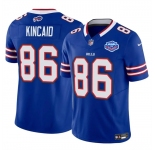 Men's Buffalo Bills #86 Dalton Kincaid Blue 2025 F.U.S.E. With Farewell Patch Vapor Untouchable Limited Football Stitched Jersey