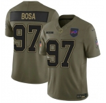 Men's Buffalo Bills #97 Joey Bosa Olive 2025 F.U.S.E. Salute to Service Limited Football Stitched Jersey