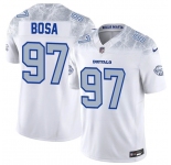 Men's Buffalo Bills #97 Joey Bosa White 2025 F.U.S.E. “Rivalries” Vapor Limited Football Stitched Jersey
