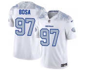 Men's Buffalo Bills #97 Joey Bosa White 2025 F.U.S.E. “Rivalries” Vapor Limited Football Stitched Jersey