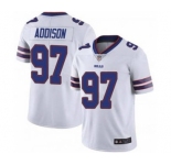 Men's Buffalo Bills #97 Mario Addison White Vapor Untouchable Limited Stitched Football Jersey