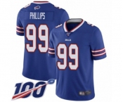 Men's Buffalo Bills #99 Harrison Phillips Royal Blue Team Color Vapor Untouchable Limited Player 100th Season Football Jersey