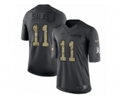 Men's Nike Buffalo Bills #11 Greg Salas Limited Black 2016 Salute to Service NFL Jersey