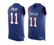 Men's Nike Buffalo Bills #11 Greg Salas Limited Royal Blue Player Name & Number Tank Top NFL Jersey
