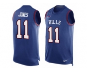 Men's Nike Buffalo Bills #11 Zay Jones Limited Royal Blue Player Name & Number Tank Top NFL Jersey