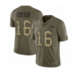 Men's Nike Buffalo Bills #16 Robert Foster Limited Olive Camo 2017 Salute to Service NFL Jersey