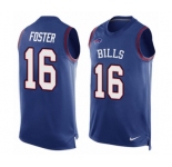Men's Nike Buffalo Bills #16 Robert Foster Limited Royal Blue Player Name & Number Tank Top NFL Jersey