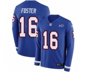 Men's Nike Buffalo Bills #16 Robert Foster Limited Royal Blue Therma Long Sleeve NFL Jersey