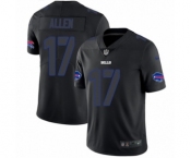 Men's Nike Buffalo Bills #17 Josh Allen Limited Black Rush Impact NFL Jersey