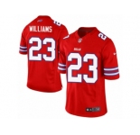 Men's Nike Buffalo Bills #23 Aaron Williams Limited Red Rush NFL Jersey
