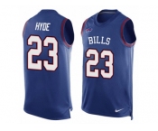 Men's Nike Buffalo Bills #23 Micah Hyde Limited Royal Blue Player Name & Number Tank Top NFL Jersey