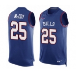 Men's Nike Buffalo Bills #25 LeSean McCoy Limited Royal Blue Player Name & Number Tank Top NFL Jersey
