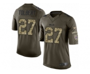 Men's Nike Buffalo Bills #27 Mike Tolbert Limited Green Salute to Service NFL Jersey