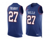 Men's Nike Buffalo Bills #27 Mike Tolbert Limited Royal Blue Player Name & Number Tank Top NFL Jersey