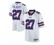 Men's Nike Buffalo Bills #27 Mike Tolbert Limited White NFL Jersey