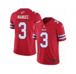 Men's Nike Buffalo Bills #3 E. J. Manuel Limited Red Rush NFL Jersey