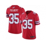 Men's Nike Buffalo Bills #35 Mike Tolbert Limited Red Rush NFL Jersey