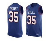 Men's Nike Buffalo Bills #35 Mike Tolbert Limited Royal Blue Player Name & Number Tank Top NFL Jersey