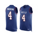 Men's Nike Buffalo Bills #4 Stephen Hauschka Limited Royal Blue Player Name & Number Tank Top NFL Jersey