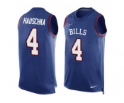 Men's Nike Buffalo Bills #4 Stephen Hauschka Limited Royal Blue Player Name & Number Tank Top NFL Jersey