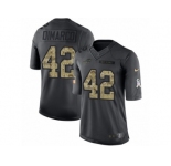 Men's Nike Buffalo Bills #42 Patrick DiMarco Limited Black 2016 Salute to Service NFL Jersey