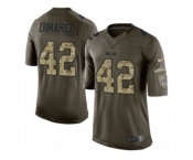 Men's Nike Buffalo Bills #42 Patrick DiMarco Limited Green Salute to Service NFL Jersey
