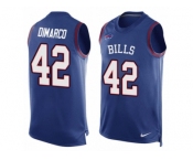 Men's Nike Buffalo Bills #42 Patrick DiMarco Limited Royal Blue Player Name & Number Tank Top NFL Jersey
