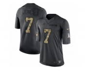 Men's Nike Buffalo Bills #7 Cardale Jones Limited Black 2016 Salute to Service NFL Jersey