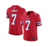 Men's Nike Buffalo Bills #7 Cardale Jones Limited Red Rush NFL Jersey