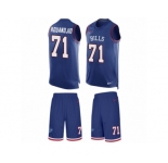 Men's Nike Buffalo Bills #71 Cyrus Kouandjio Limited Royal Blue Tank Top Suit NFL Jersey