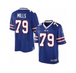 Men's Nike Buffalo Bills #79 Jordan Mills Limited Royal Blue Team Color NFL Jersey