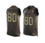 Men's Nike Buffalo Bills #80 Leonard Hankerson Limited Green Salute to Service Tank Top NFL Jersey