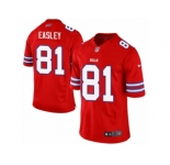 Men's Nike Buffalo Bills #81 Marcus Easley Limited Red Rush NFL Jersey