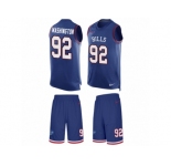 Men's Nike Buffalo Bills #92 Adolphus Washington Limited Royal Blue Tank Top Suit NFL Jersey