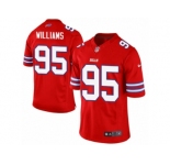 Men's Nike Buffalo Bills #95 Kyle Williams Limited Red Rush NFL Jersey